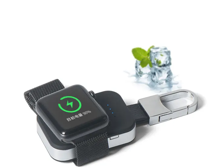 Беспроводной Зарядное устройство для наручных часов Apple Watch 44 мм/42 мм/38/40 наручных часов iWatch, 5/4/3/2/1 Портативный smart watch внешний аккумулятор power bank брелок