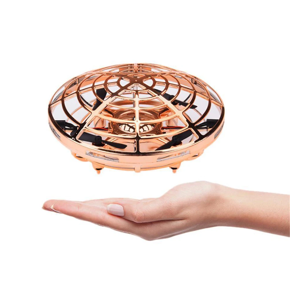 Ручной Дрон мини игрушки 360 градусов вращающийся RC подвеска светодиодный