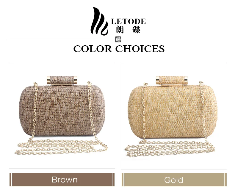 New Clutch Wallet Straw Bag Handbags Rattan Bag Handmade Woven Summer Travel Beach Bag Luxury Handbags Women Bags Designer Party