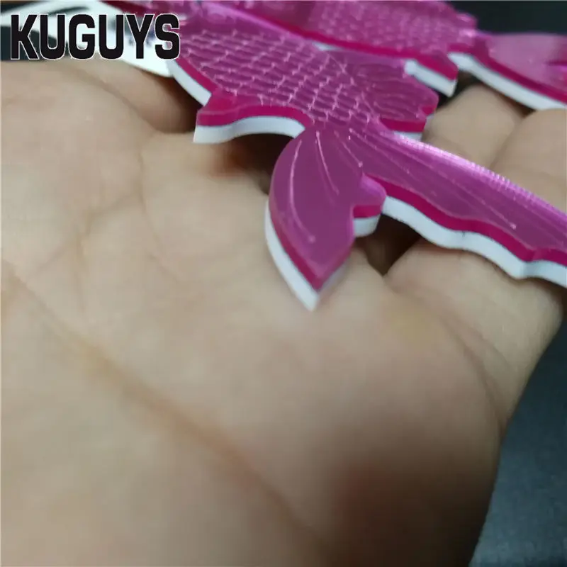 KUGUYS Модные Акриловые украшения для женщин длинные висячие серьги золото розовый