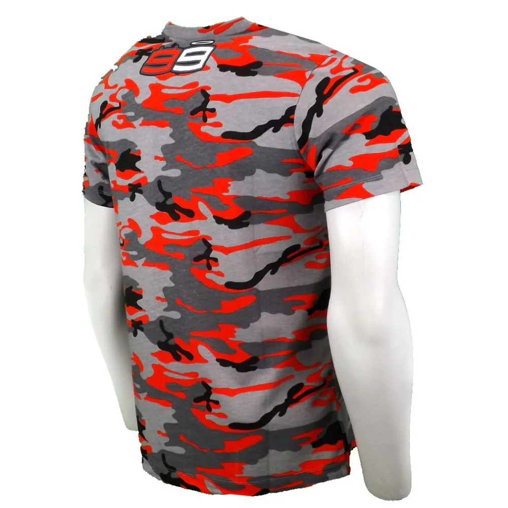 Бесплатная доставка 2017 г. камуфляжная футболка Хорхе Лоренсо 99 Moto GP