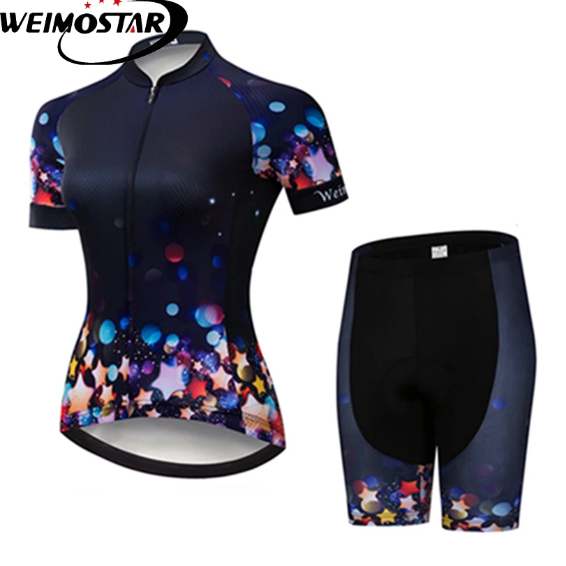 

Weimostar Cycling Jersey Women's Set 3D Gel Pad Bike Bib Shorts Ropa Ciclismo Breathable Pro Bicycling Wear Men Summer Bicycle