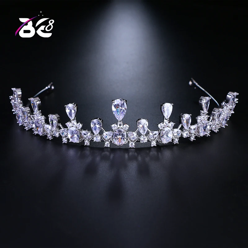 

Be 8 Shiny AAA Cubic Zirconia Tiara and Crowns Wedding Hair Accessories for Women&Girls Hair Fashion Jewelry H109