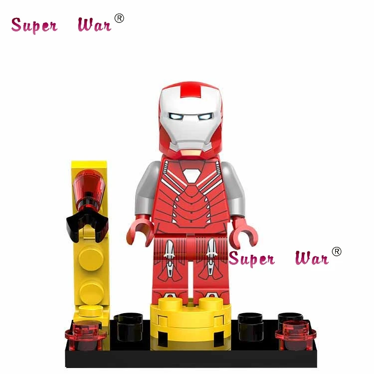 BQ029 Один Marvel Мстители Железный человек Броня коллекционные Tony Stark военная машина строительные блоки кирпичи игрушки для детей - Цвет: BQ029