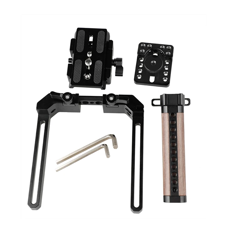 CAMVATE Выдвижная стандартная клетка комплект для DSLR камеры s с QR Manfrotto Baseplate C1908 камера фотографии аксессуары