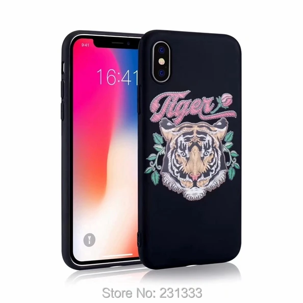 C-ku рельефный матовый мягкий чехол из ТПУ с цветочным рисунком для Iphone X 8 7 PLUS I7 6 6S SE