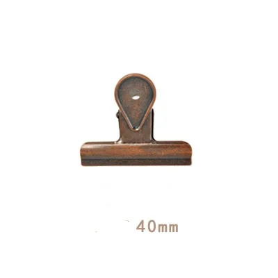 red bronze 30mm Ретро бронзовые черные матовые металлические зажимы ласточкин хвост канцелярский бумажный органайзер для документов скоросшиватель зажим школьные офисные принадлежности для хранения - Цвет: red bronze 30mm