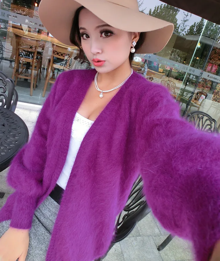 

Mink down knitted sweater pullover, mink down sweater, women's dress