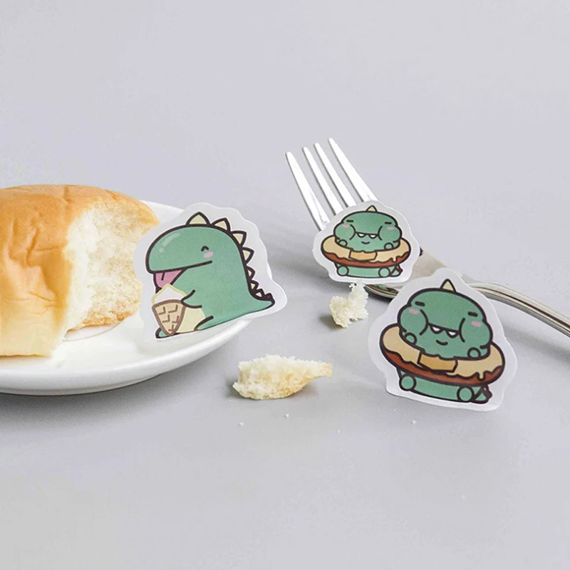 40 шт./пакет милый бумага с динозаврами стикер Детский Набор для творчества ручная