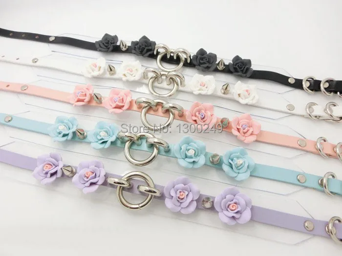 Модное сексуальное ожерелье чокер из искусственной кожи в стиле Харадзюку панк