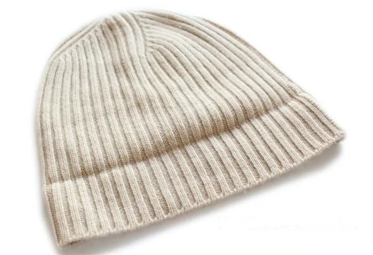 large size 100%goat cashmere twisted knit beanie hats big bonnets caps for unisex with fur balls 9colors EU/XL(60cm+)