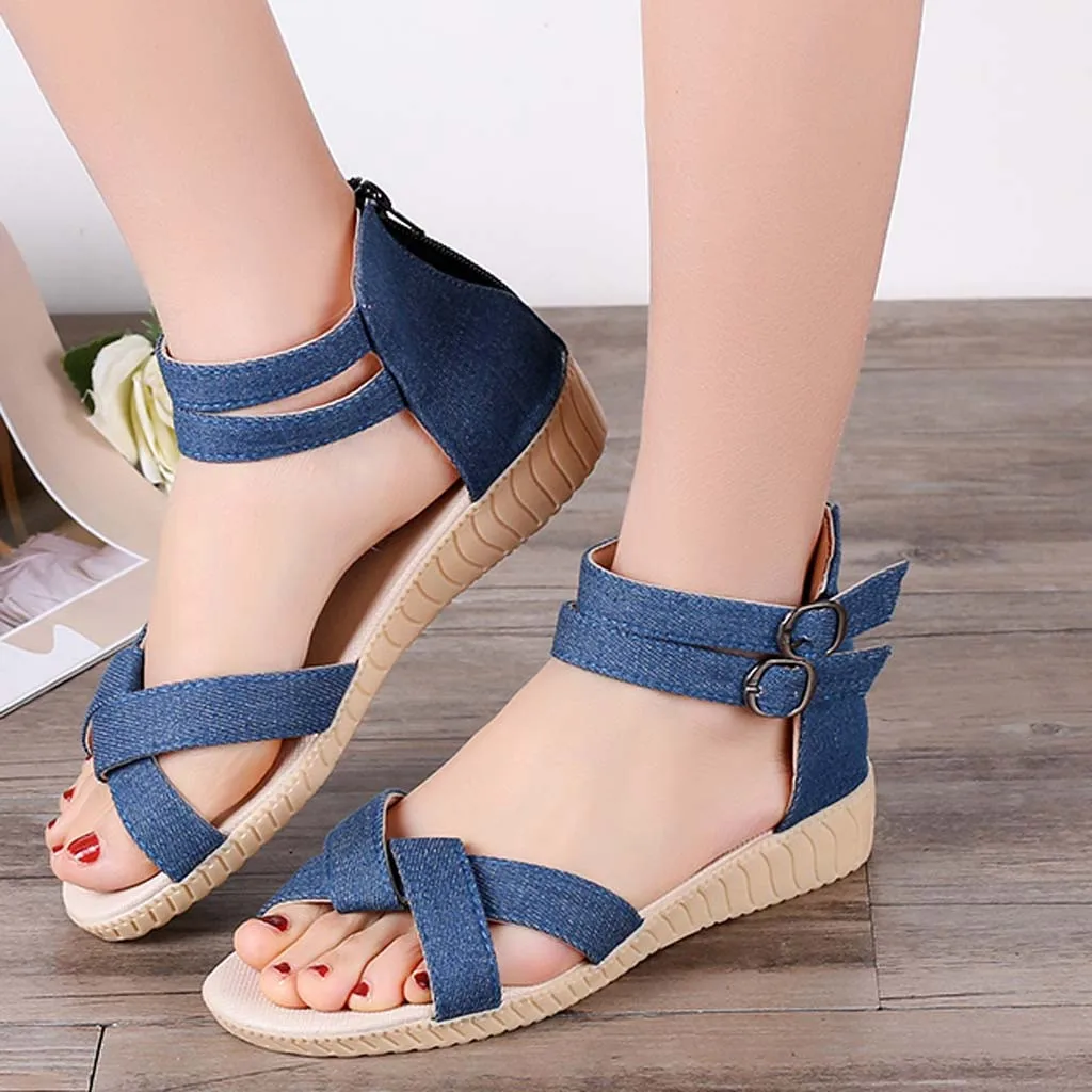 Женские сандалии с нескользящей подошвой SAGACE однотонные пляжные повседневная