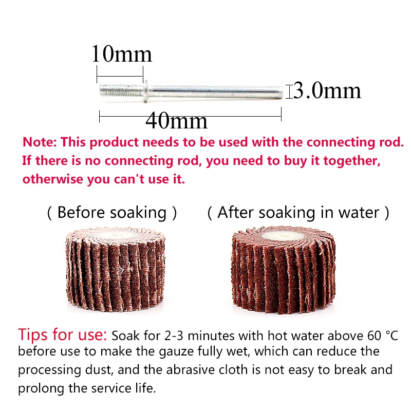 URANN 10Pcs Dremel 80-600 Grit Flap Wheels Sanding Brush Grinding Rotary Tool 10/12/15/20mm | Инструменты