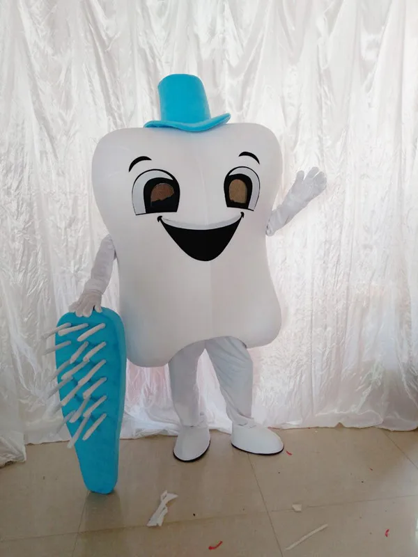 Tooth Mascot Costume Doctor of Teeth Party Dental Care Character Dress&ampAmusement Park Outfit Health Education | Тематическая