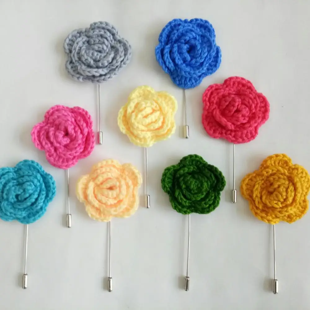 Женская тканевая жемчужная шерстяная Цветочная брошка Pin кардиган рубашка шаль