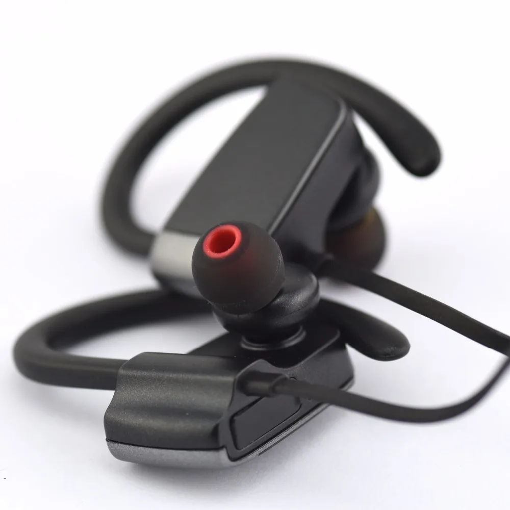 Спорт ушной крючок беспроводные bluetooth наушники красный черный 4 1 для iphoneX iphone6 7 8