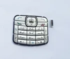 Новинка 100% г., серебристыечерные кнопочные клавиатуры Ymitn с корпусом, накладки для клавиатуры для Nokia N70, бесплатная доставка