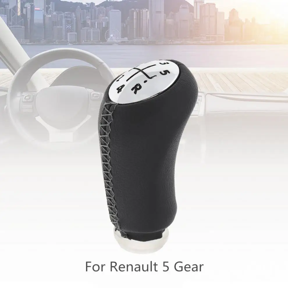 5 скоростей Черный ABS хром ручная ручка переключения передач для Renault CLIO MK3 3 III Megane