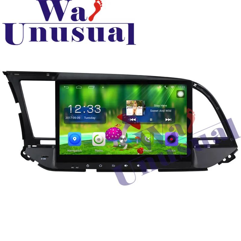 

10.1 Inch Quad Core 16G Android 6.0 Car Media Player GPS Navigation For Hyundai Elantra 2016 with GPS WIFI BT 3G 1024*600 Maps