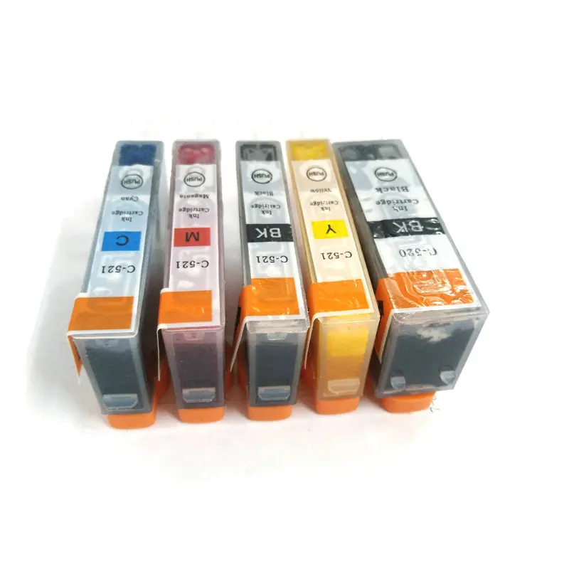 Vilaxh 5 шт. PGI 520 pgi CLI 521 чернильный картридж для принтера Canon MP540 MP550 MP560 MP620 MP630 MP640 MP980