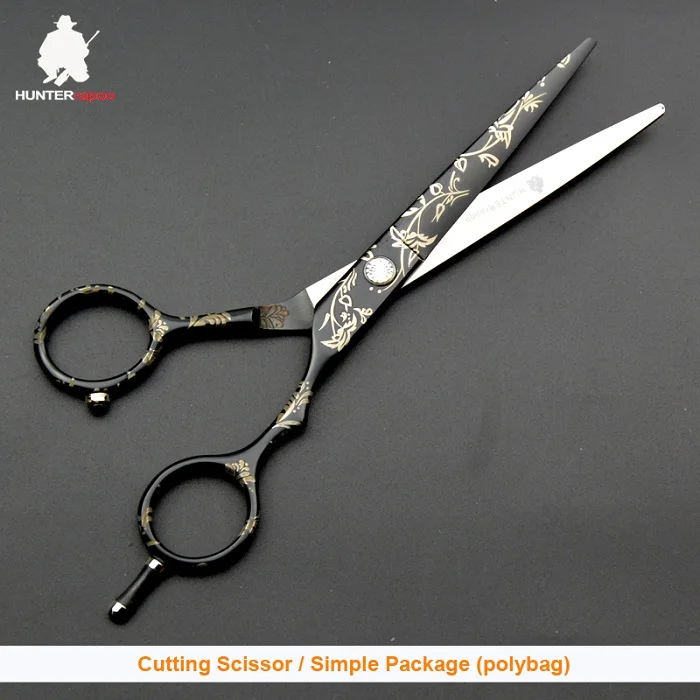 5 5 inch cut no bag Скидка 40% на HUNTERrapoo 5,5 дюймов HT9140 Парикмахерские ножницы комплект для стрижки волос ножницы и филировочные ножницы для парикмахерской триммер клипер - Цвет: 5 5 inch cut no bag