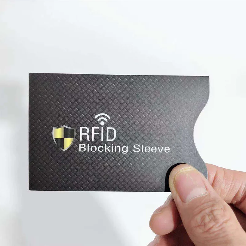 12 пакет RFID Блокировка рукава Противоугонная RFID визитница RFID Блокировка рукав идентификация анти-сканирование карты рукав