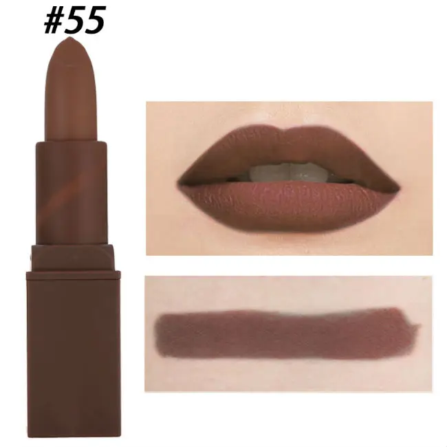 Miss Rose Matte Lipstick makeup 12 Colors choose Lipstick for women Long-Lasting Waterproof Lipstick Matte cosmetics makeup - Цвет: 152512