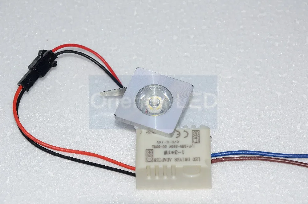1 Вт мини квадратный светодиодный светильник для шкафа Мини 85 265 в CE ROHS потолочный