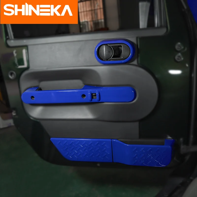SHINEKA ABS автомобильные интерьерные дверные ручки украшения кольца крышки наклейки