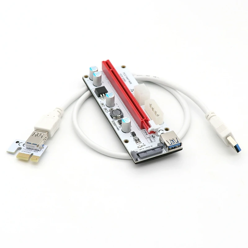 60 см VER008S PCI E 1X до 16X удлинитель 008S PCIE Riser Card с 4pin 6pin SATA интерфейс питания для ETH Bitcoin