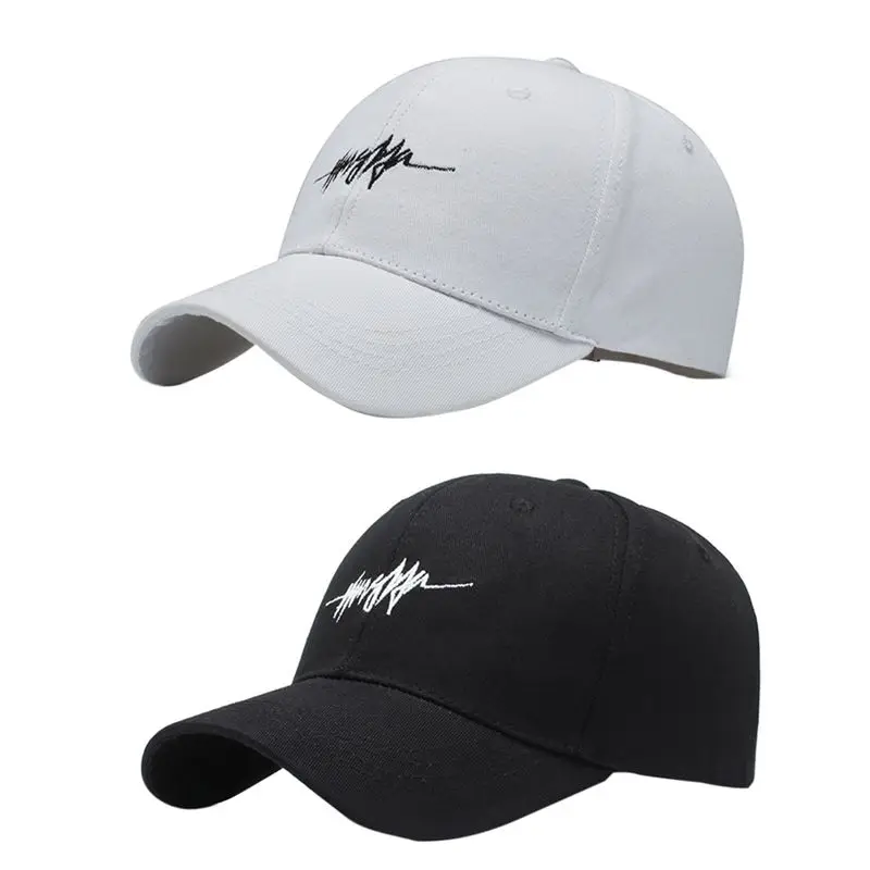 Корейская бейсбольная кепка с вышитыми буквами Кепка для гольфа солнцезащитный
