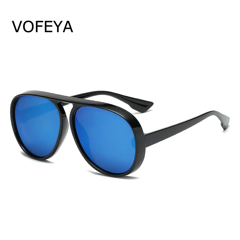 Ретро-мода индивидуальный стиль уличные Круглые Солнцезащитные очки с большими