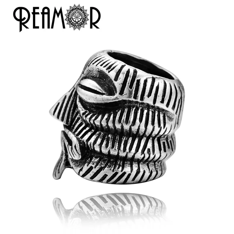 Винтажные металлические шарики REAMOR 9 мм с головой статуи майя 5 шт. бронзовые и