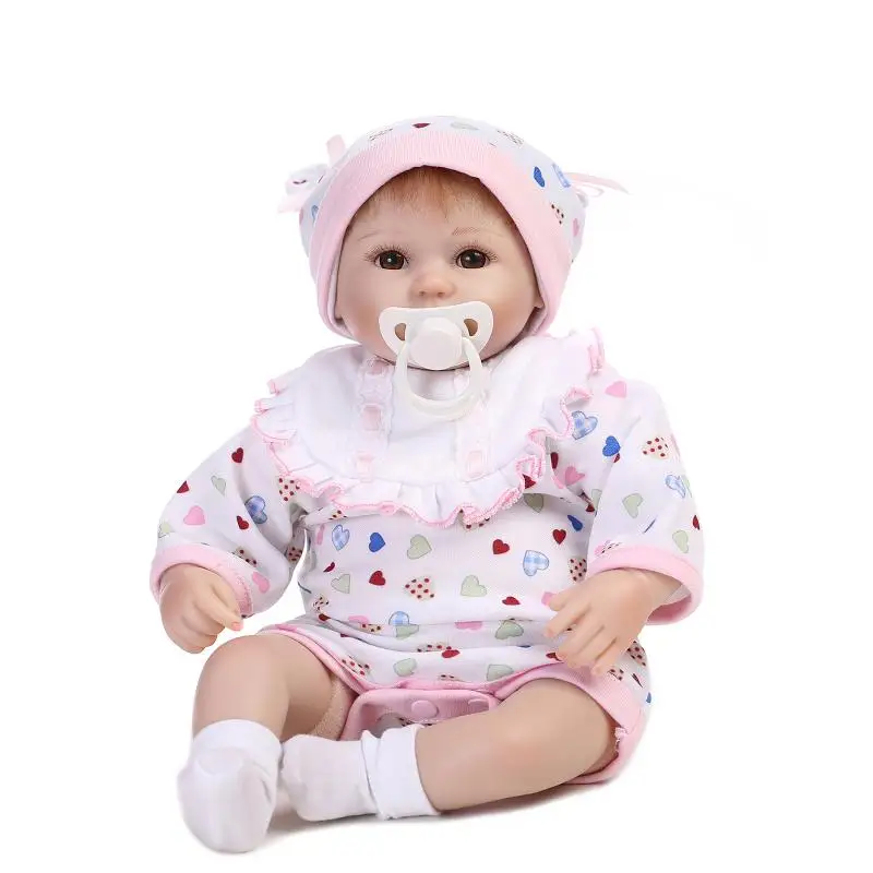 40 см reborn premium baby lovely lifelike doll playing toys для детей Рождественский подарок bebes | Игрушки и