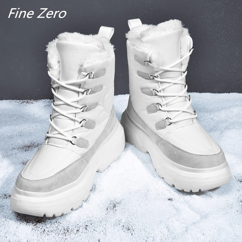 Горячая Распродажа зимние ботинки мужская обувь теплые на меху