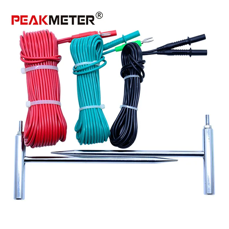 Цифровой тестер сопротивления заземления PEAKMETER MS2302 Мегаомметр 0 Ом ~ 4K сохранение