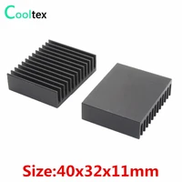500pcs 40x32x11mm aluminum heatsink radiator for chip led ic heat sink electronics computer transistor cooler cooling