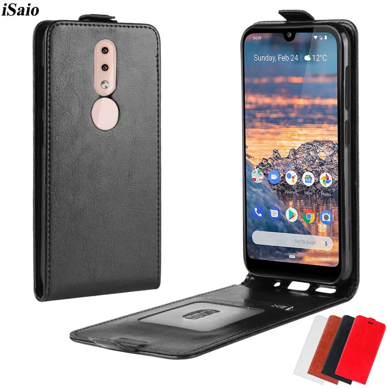 

Чехол-книжка для Nokia 4,2, 1 Plus, кожаный, с отделением для карт