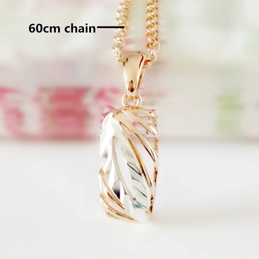 pendant 60cm chain Металлическая подвеска, золотые подвески из серебра для женщин и мужчин, ювелирное изделие 585, золотой цвет, Модное Новое ожерелье, подвески - Окраска металла: pendant 60cm chain