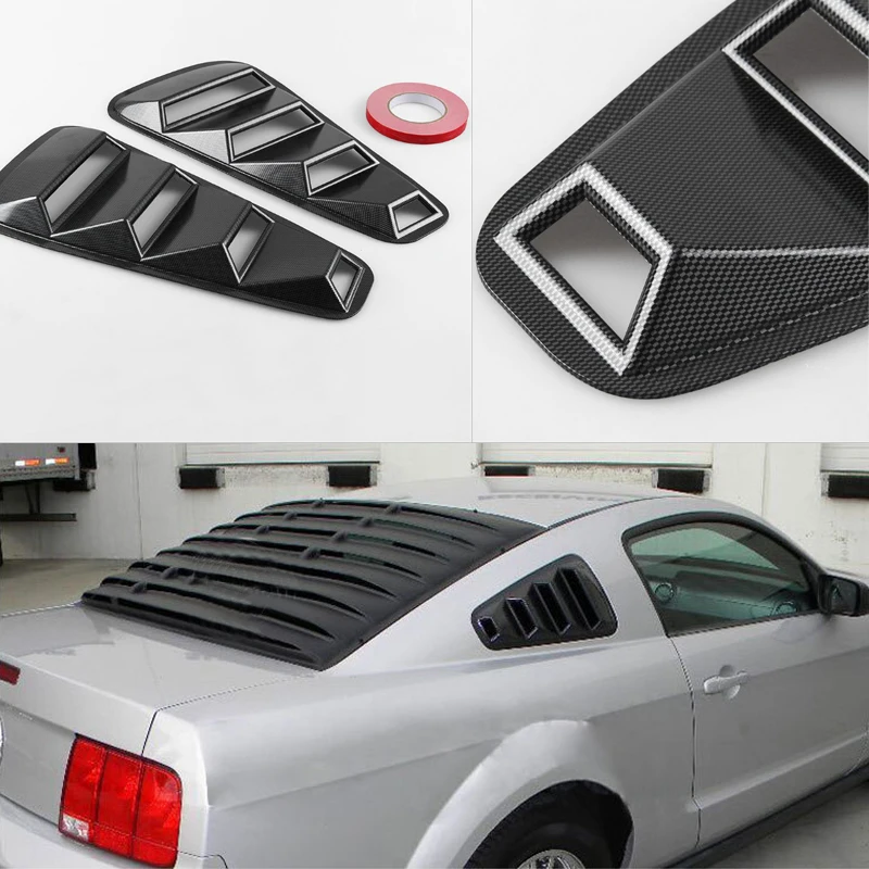 1 пара боковых накладок на окна для 15-18 Ford Mustang Air Vent Стайлинг автомобиля внешняя