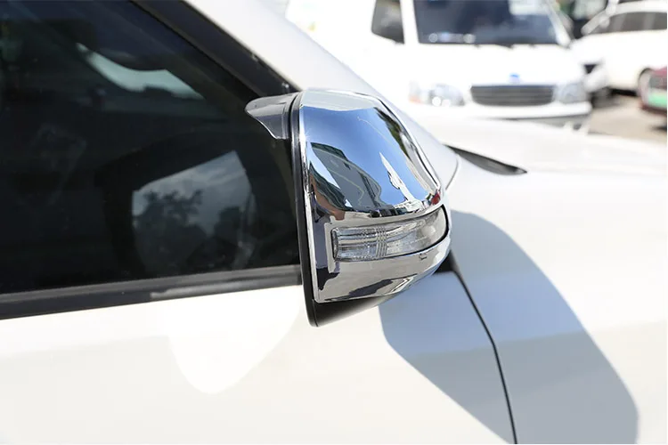 Хромированная Крышка для автомобильного зеркала заднего вида Toyota Land Cruiser Prado FJ150