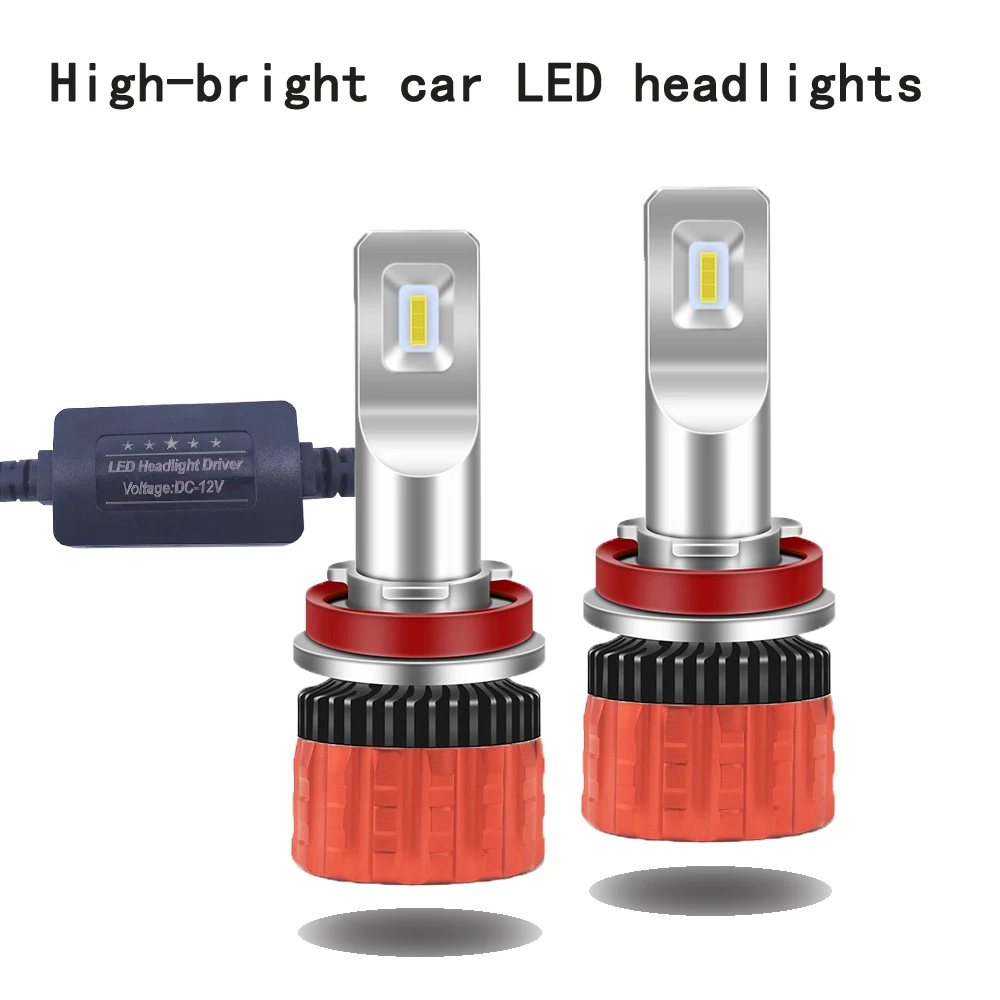 Ультрамаленькие Светодиодные Автомобильные фары H7 H4 H11 LED H8 H9 9005 9006 9012 H1