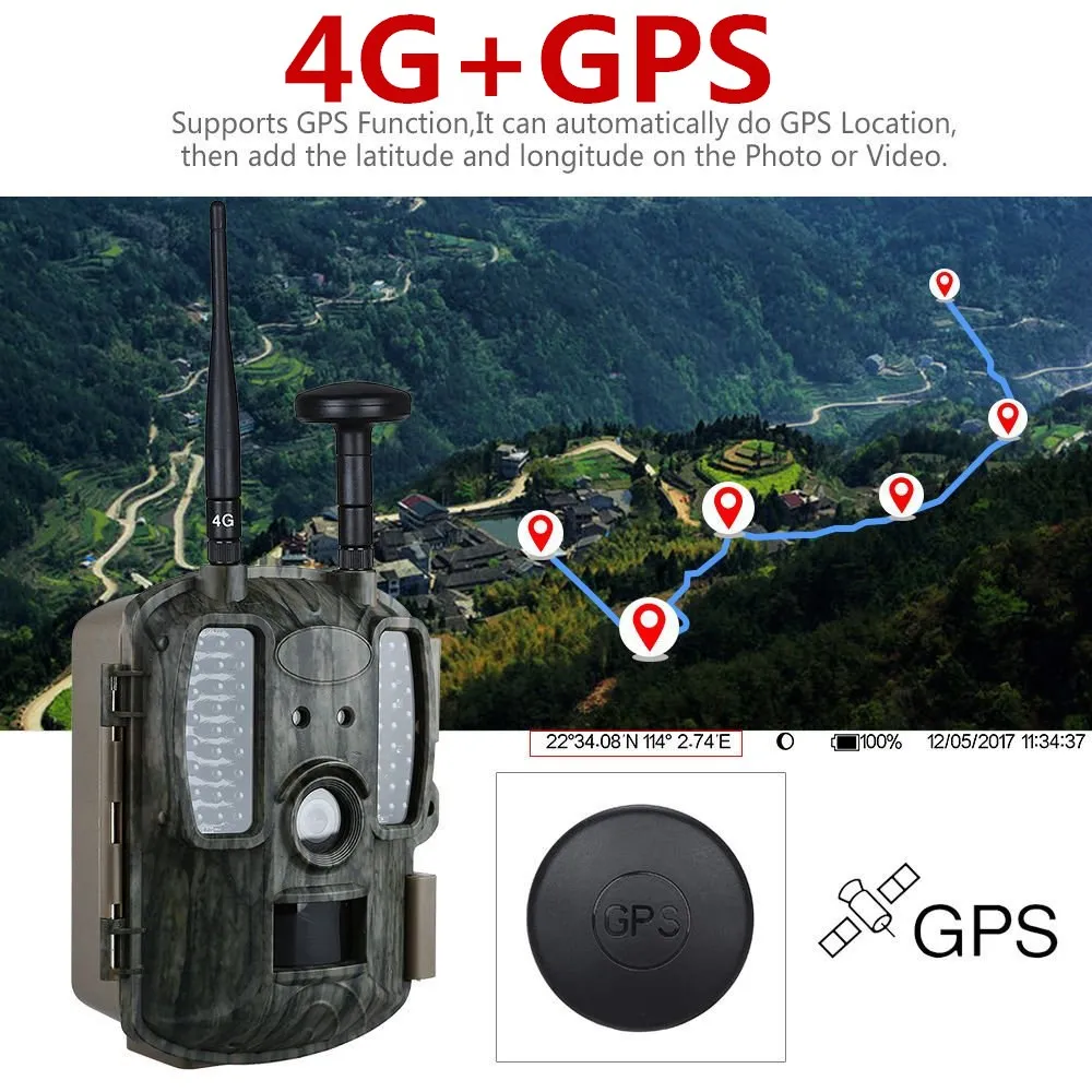 Камера для охоты на лесную природу 4G LTE 12 МП 4G| |