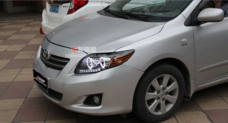 Фара для Toyota corolla фары 2007-2011 светодиодный фонарь DRL H7 ксеноновая лампа