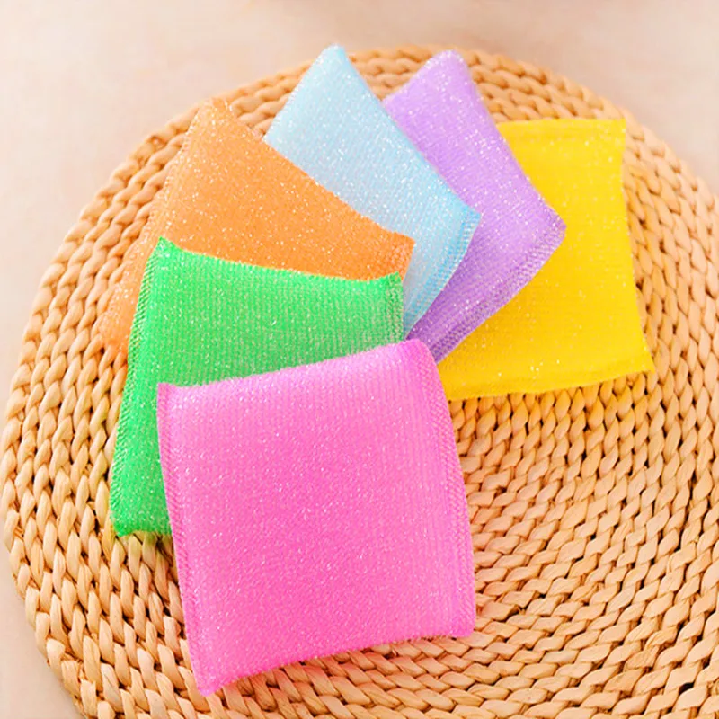 4 шт. кухонная Чистящая губка с интенсивное очищение мягкая удобная без рук и