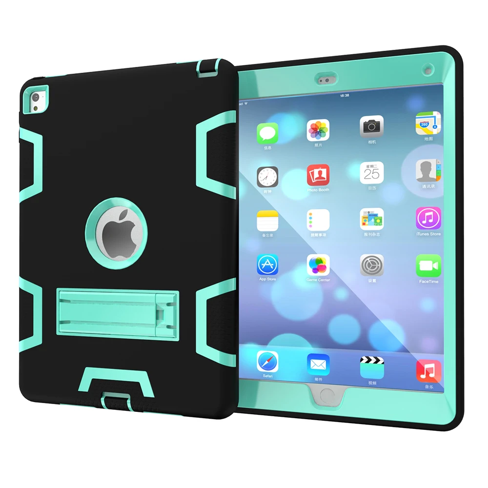 Чехол подставка из ТПУ для iPad Air2 чехол тяжелых условий эксплуатации Гибридный