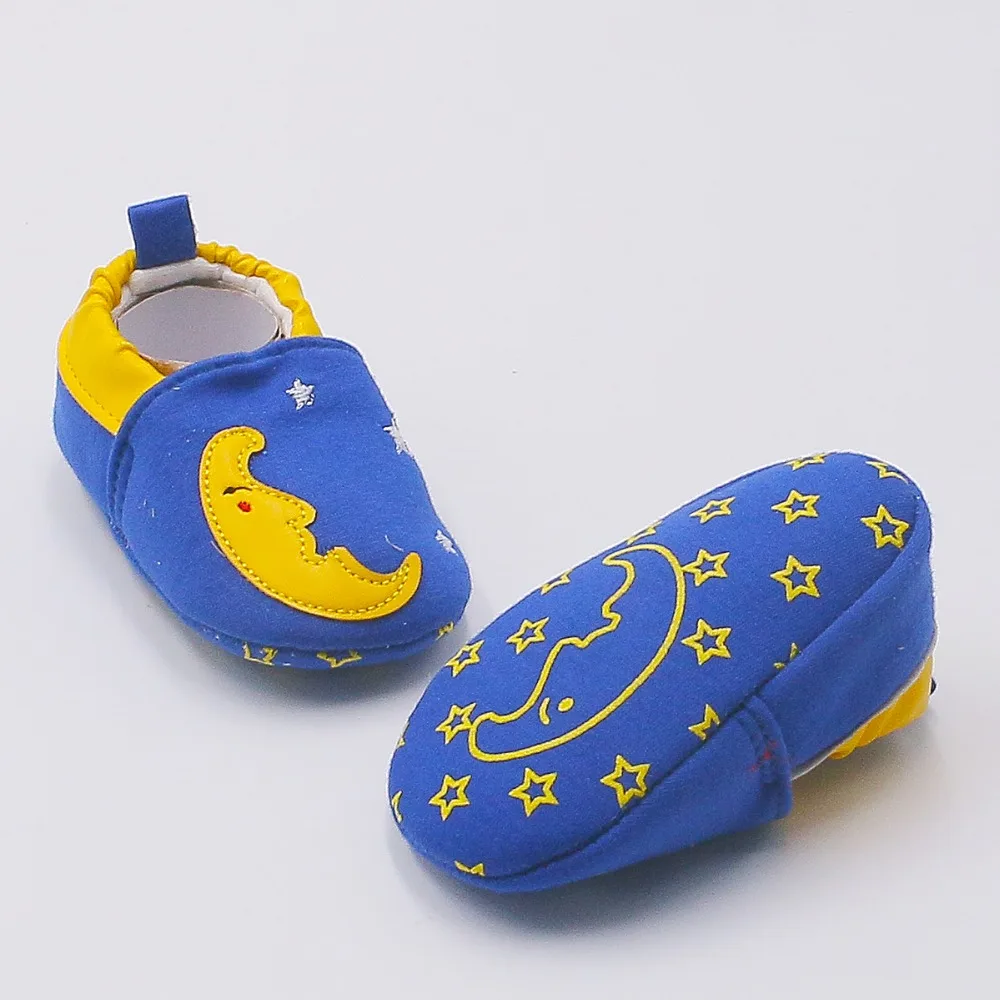 Первые ходунки Мультфильм обувь Bebe малыша Мокасины 0 24 м нескользящая Мягкая