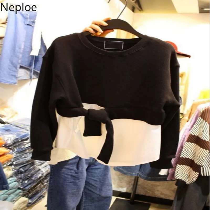 Neploe/весна-осень 2019 новые свободные пуловеры толстовки в Корейском стиле