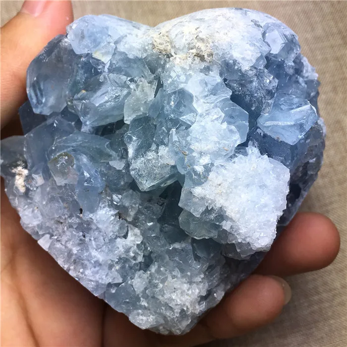 " натуральная небесная геодная фигурка сердца Drusy кластер Кристалл кварц минеральный
