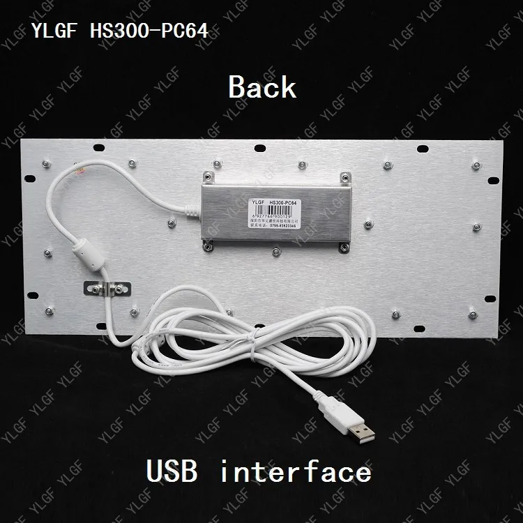 Клавиатура металла Ylgf Usb Интерфейс встроенной клавиатурой Водонепроницаемый Ip65 пыли антивандальный Кольца из нержавейки Нержавеющая сталь